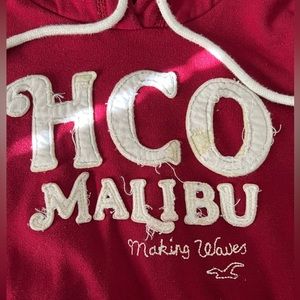 Hollister Burgundy Hooded Sweatshirt